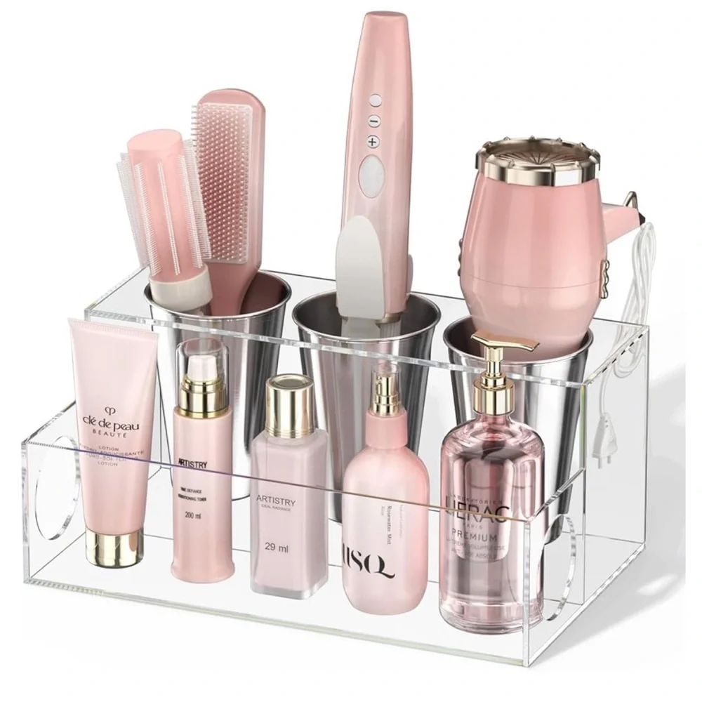 Clear Acrylic Hair Tool Organizer- New in Box